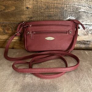 Mini Burgundy Multisac Crossbody Bag